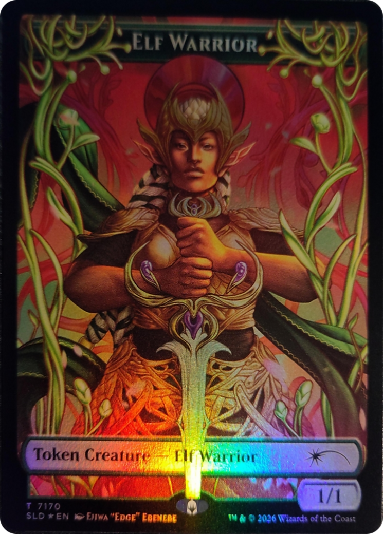 Elf Warrior Token (7170) [Secret Lair Drop Series] | Exor Games New Glasgow