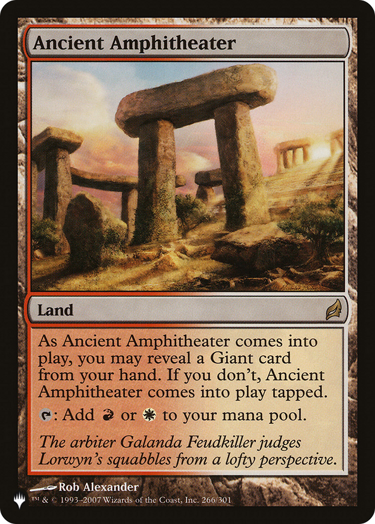 Ancient Amphitheater (LRW) [The List] | Exor Games New Glasgow
