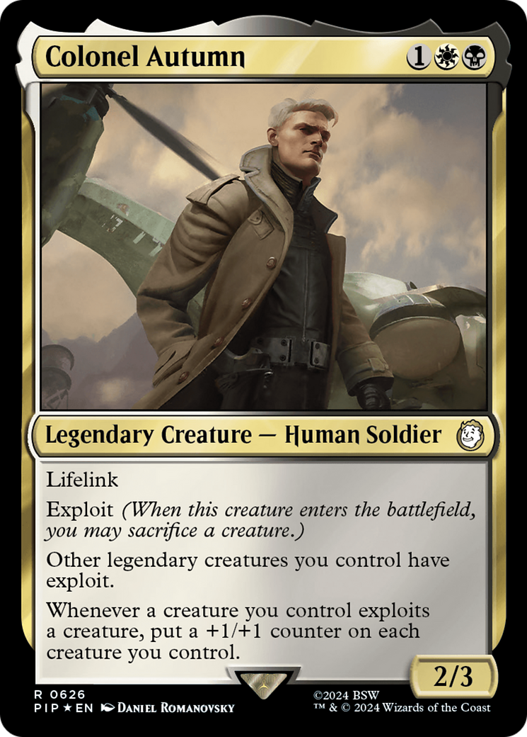 Colonel Autumn (Surge Foil) [Fallout] | Exor Games New Glasgow