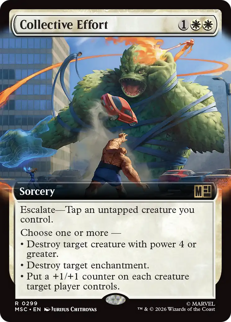 Collective Effort (Extended Art) [Marvel Super Heroes Commander] | Exor Games New Glasgow