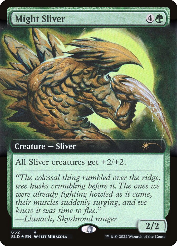 Might Sliver (Extended Art) [Secret Lair Drop Promos] | Exor Games New Glasgow