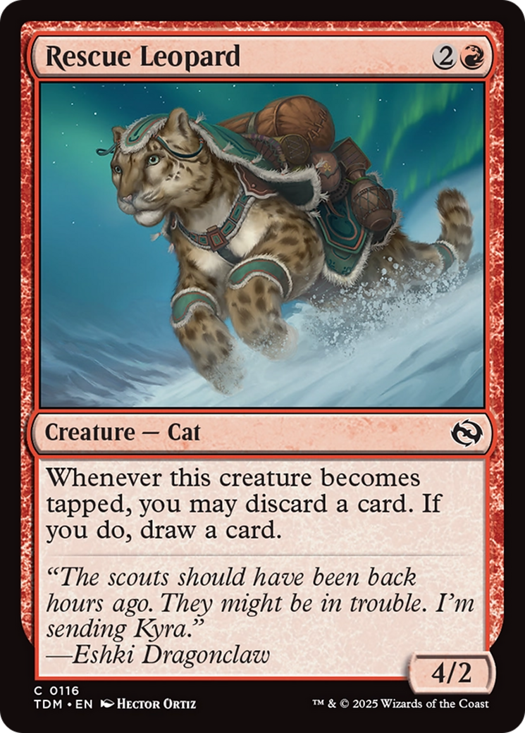 Rescue Leopard [Tarkir: Dragonstorm] | Exor Games New Glasgow
