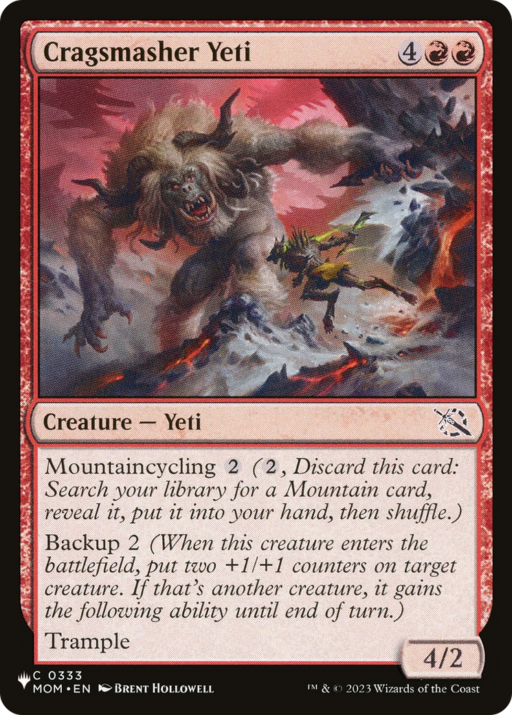 Cragsmasher Yeti [The List Reprints] | Exor Games New Glasgow