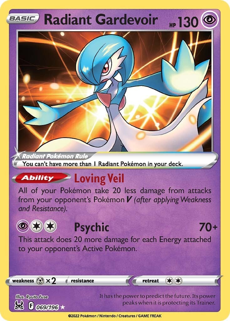 Radiant Gardevoir (069/196) [Sword & Shield: Lost Origin] | Exor Games New Glasgow