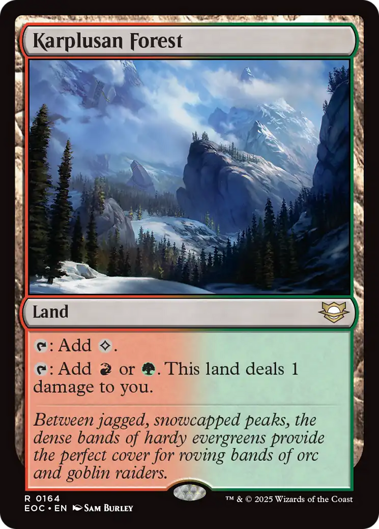 Karplusan Forest [Edge of Eternities Commander] | Exor Games New Glasgow