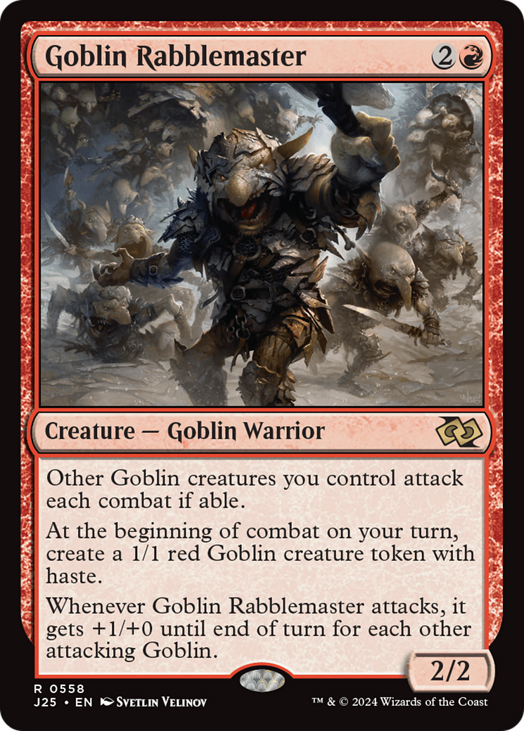 Goblin Rabblemaster [Foundations Jumpstart] | Exor Games New Glasgow