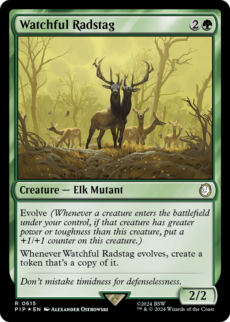 Watchful Radstag (Surge Foil) [Fallout] | Exor Games New Glasgow