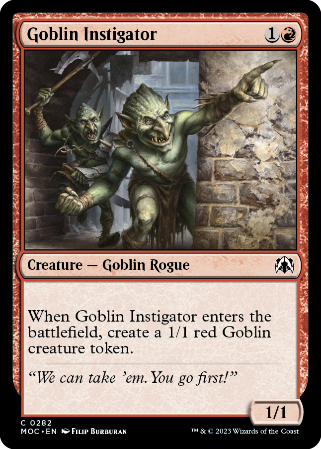 Goblin Instigator [March of the Machine Commander] | Exor Games New Glasgow