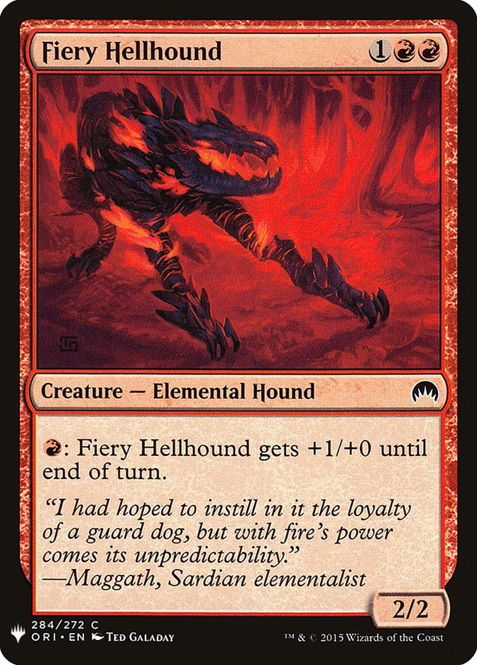 Fiery Hellhound [Mystery Booster] | Exor Games New Glasgow