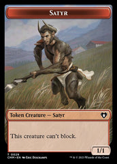 Spirit (0010) // Satyr Double-Sided Token [Commander Masters Tokens] | Exor Games New Glasgow