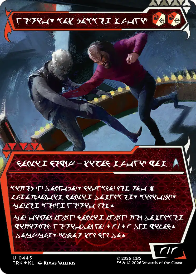 Worf, Honor-Bound Warrior (Showcase) (0445) (Klingon) [Star Trek] | Exor Games New Glasgow