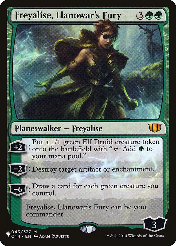 Freyalise, Llanowar's Fury [The List] | Exor Games New Glasgow