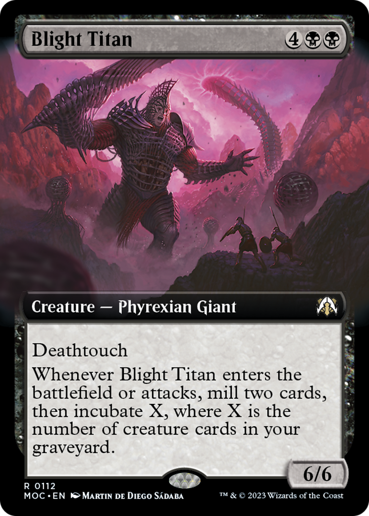 Blight Titan (Extended Art) [March of the Machine Commander] | Exor Games New Glasgow