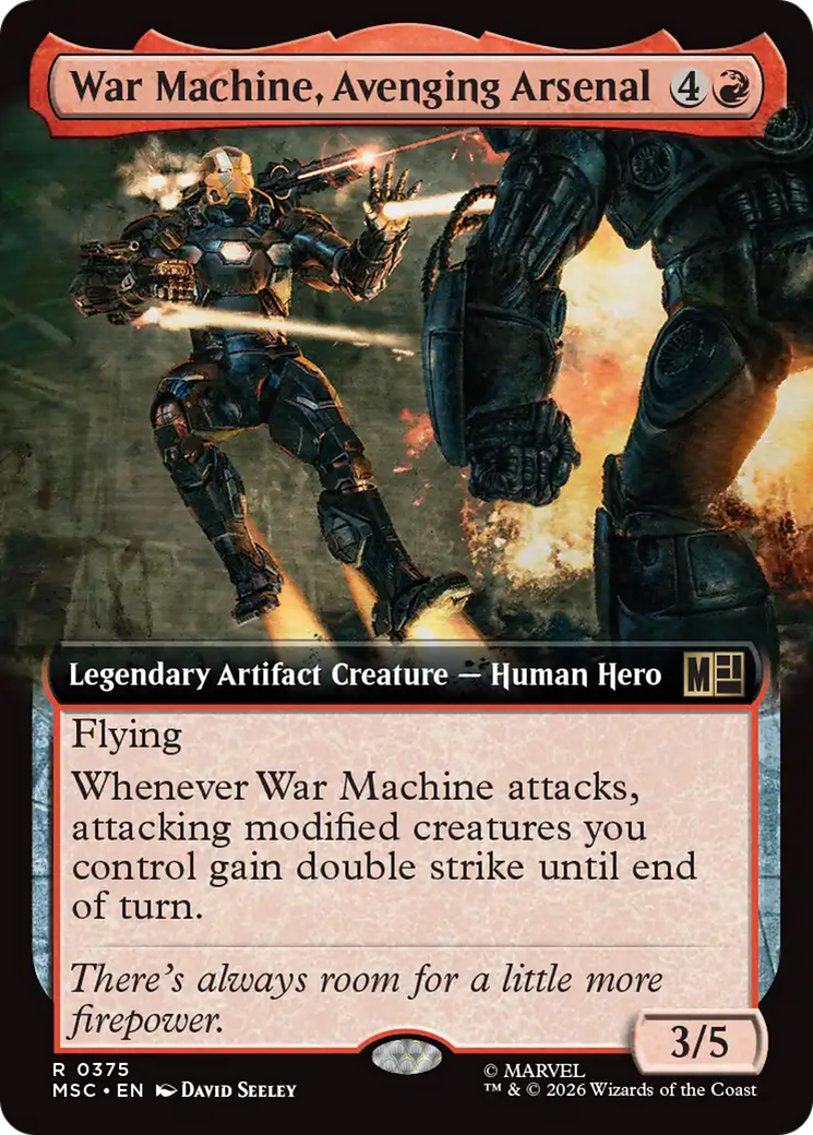 War Machine, Avenging Arsenal (Extended Art) [Marvel Super Heroes Commander] | Exor Games New Glasgow