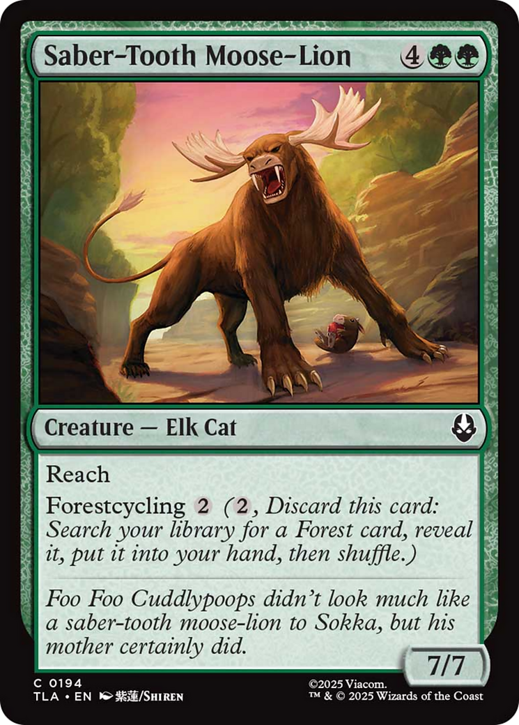 Saber-Tooth Moose-Lion [Avatar: The Last Airbender] | Exor Games New Glasgow
