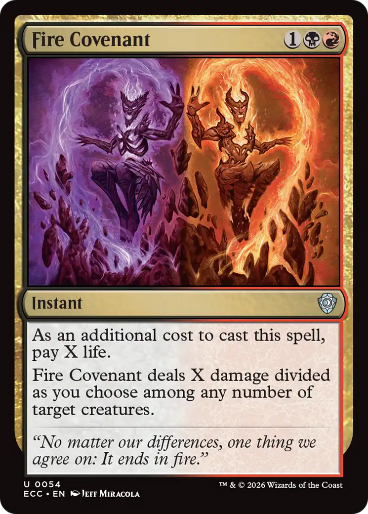 Fire Covenant [Lorwyn Eclipsed Commander] | Exor Games New Glasgow