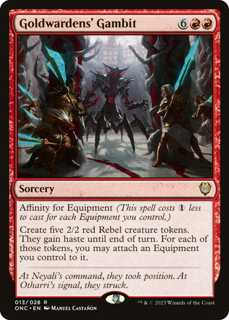 Goldwardens' Gambit [Phyrexia: All Will Be One Commander] | Exor Games New Glasgow