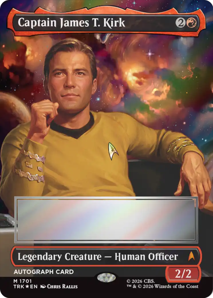 Captain James T. Kirk (Borderless) (Signed) [Star Trek] | Exor Games New Glasgow