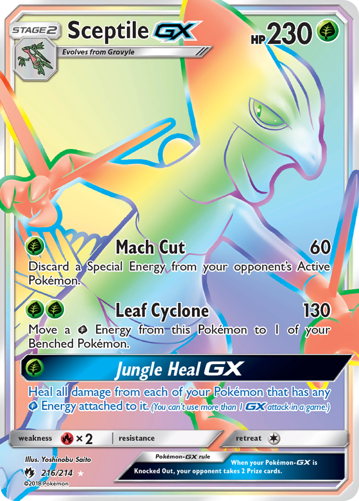 Sceptile GX (216/214) [Sun & Moon: Lost Thunder] | Exor Games New Glasgow