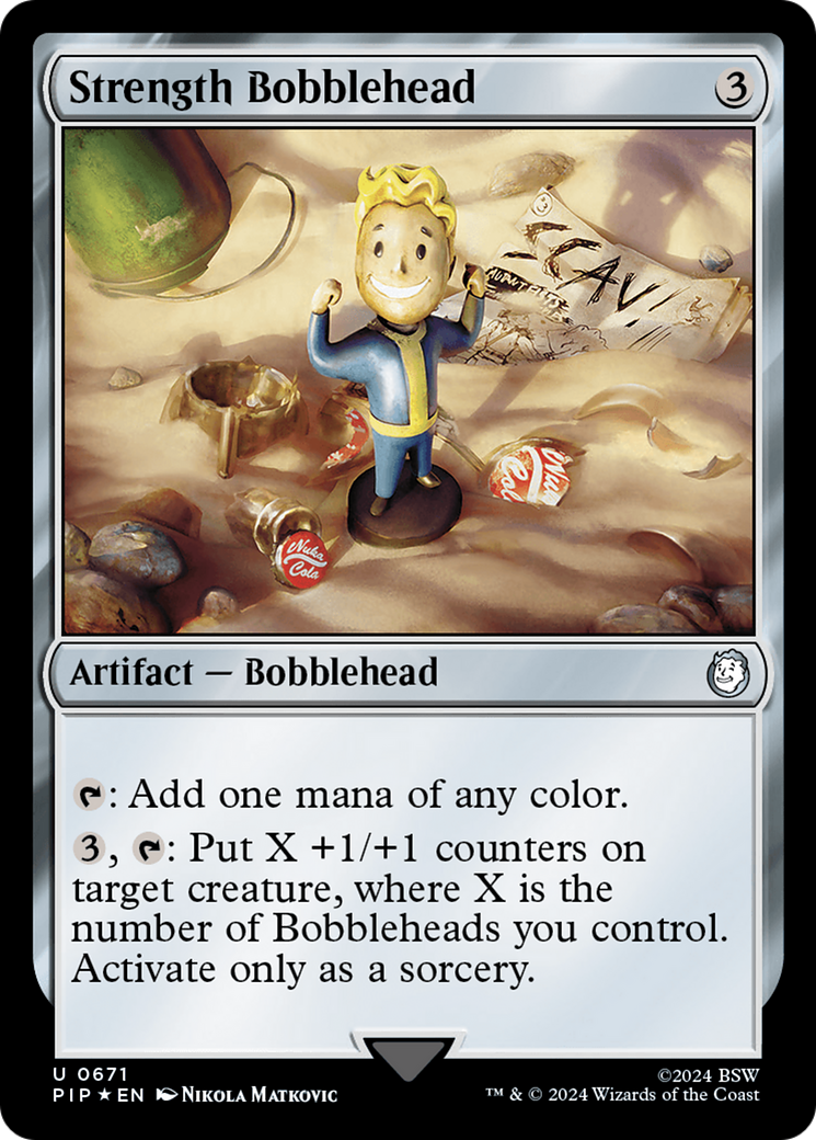 Strength Bobblehead (Surge Foil) [Fallout] | Exor Games New Glasgow