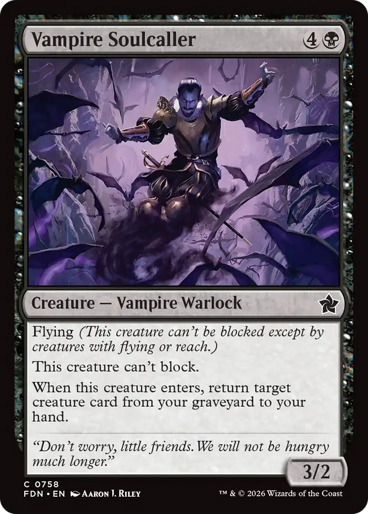 Vampire Soulcaller (0758) [Foundations] | Exor Games New Glasgow