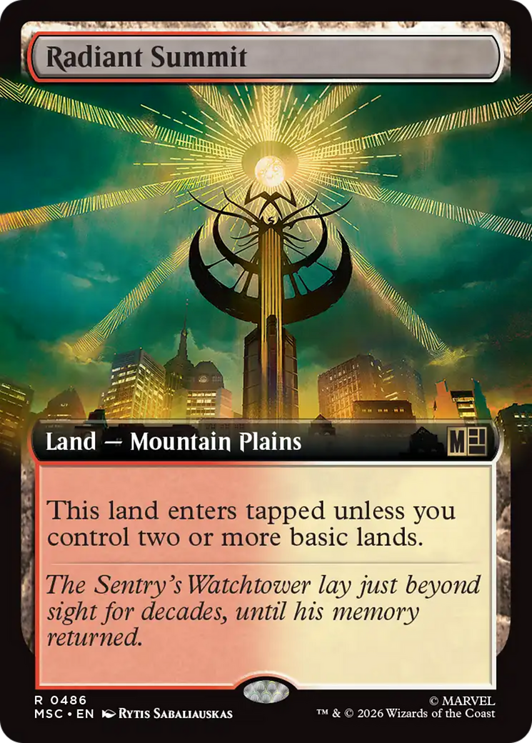 Radiant Summit (Extended Art) [Marvel Super Heroes Commander] | Exor Games New Glasgow