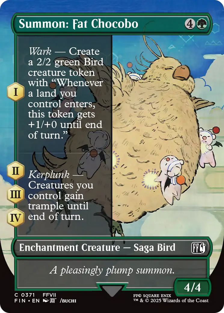 Summon: Fat Chocobo (Borderless) [FINAL FANTASY] | Exor Games New Glasgow