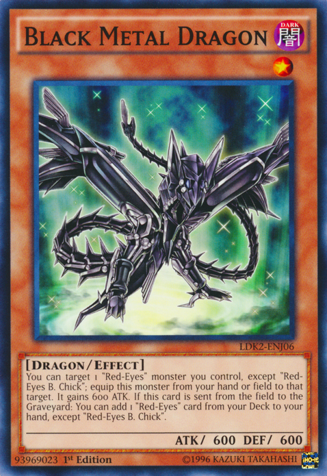 Black Metal Dragon [LDK2-ENJ06] Common | Exor Games New Glasgow