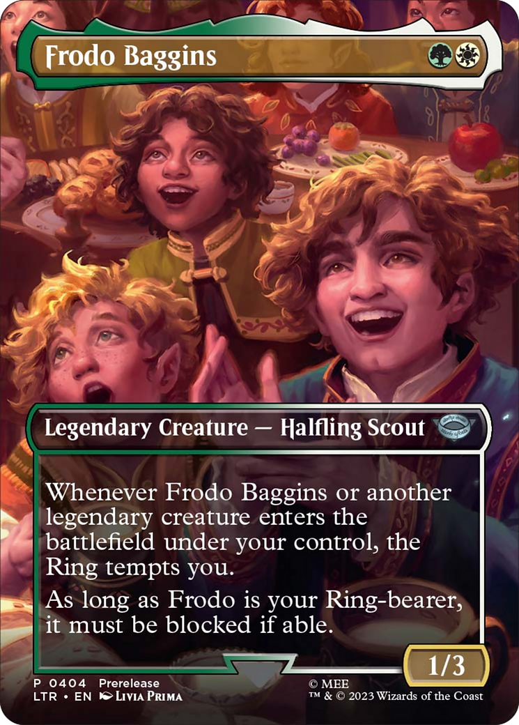 Frodo Baggins (Borderless Alternate Art) [The Lord of the Rings: Tales of Middle-Earth] | Exor Games New Glasgow