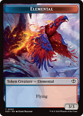 Elemental (0003) // Treasure Double-Sided Token [Secrets of Strixhaven Tokens] | Exor Games New Glasgow