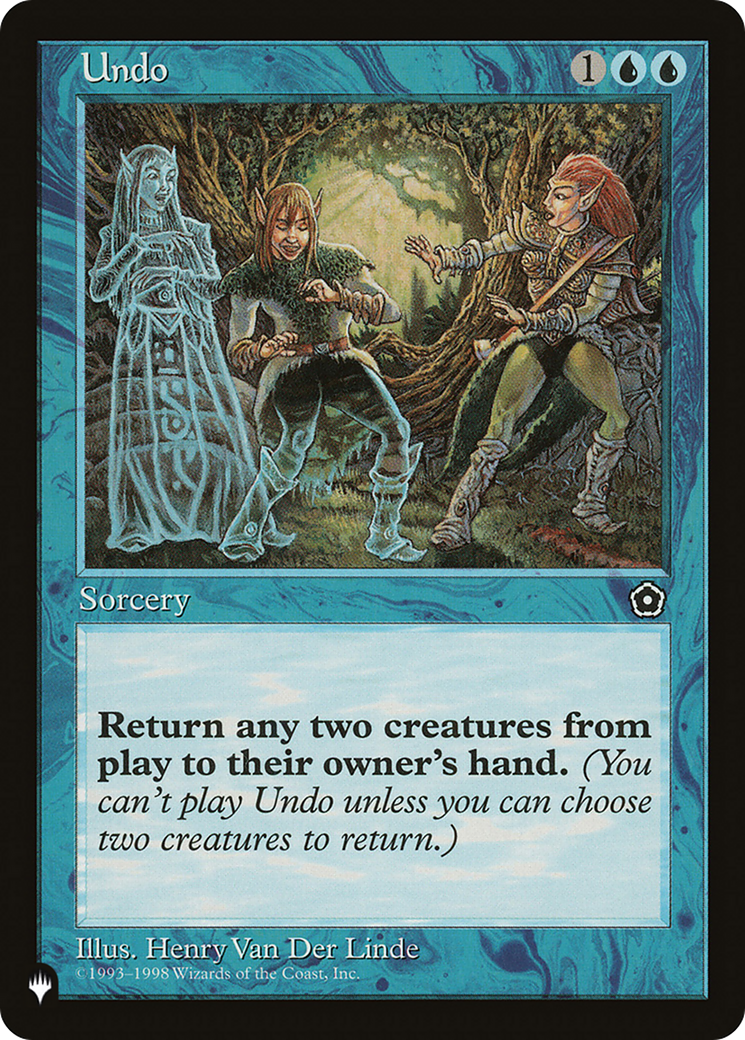 Undo [The List Reprints] | Exor Games New Glasgow