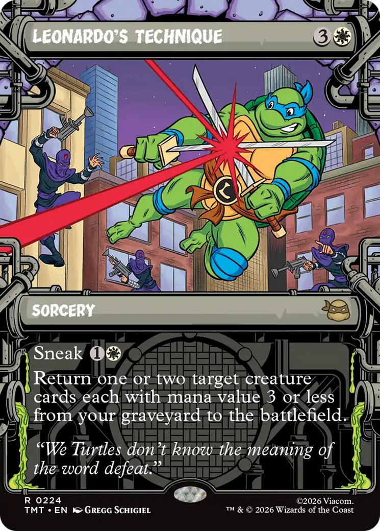 Leonardo's Technique (Showcase) [Teenage Mutant Ninja Turtles] | Exor Games New Glasgow
