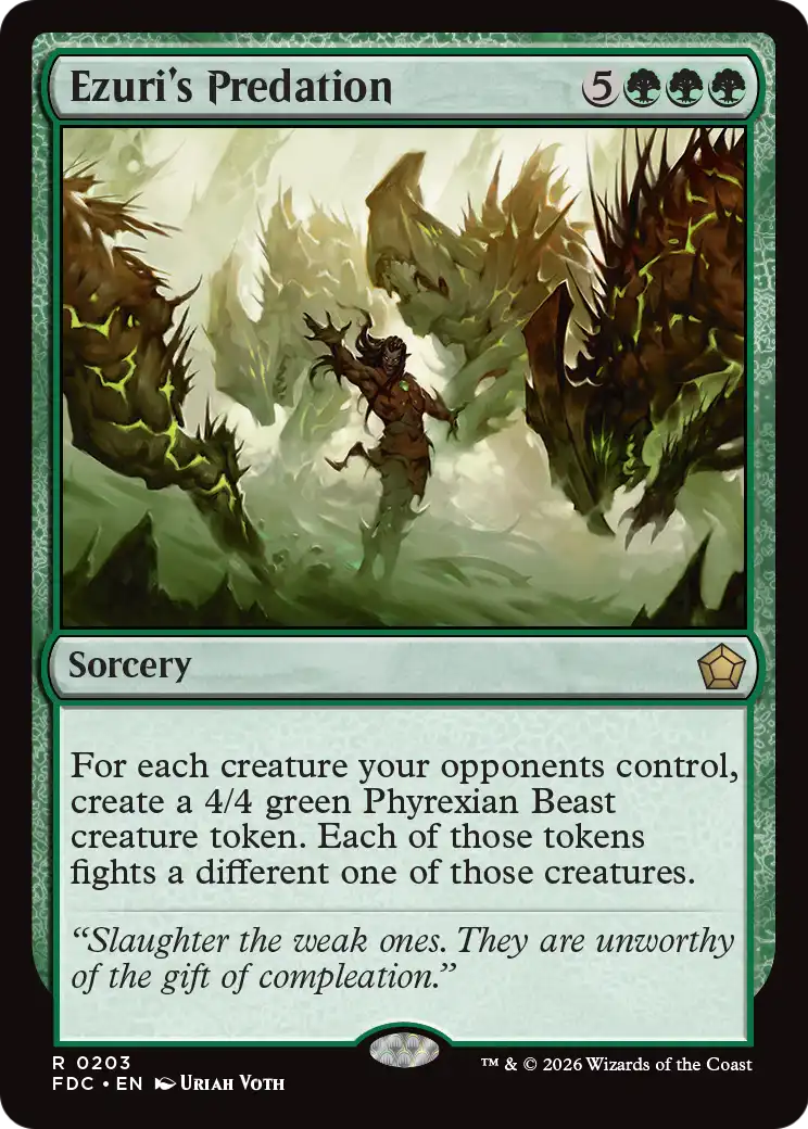 Ezuri's Predation [Foundations Commander] | Exor Games New Glasgow