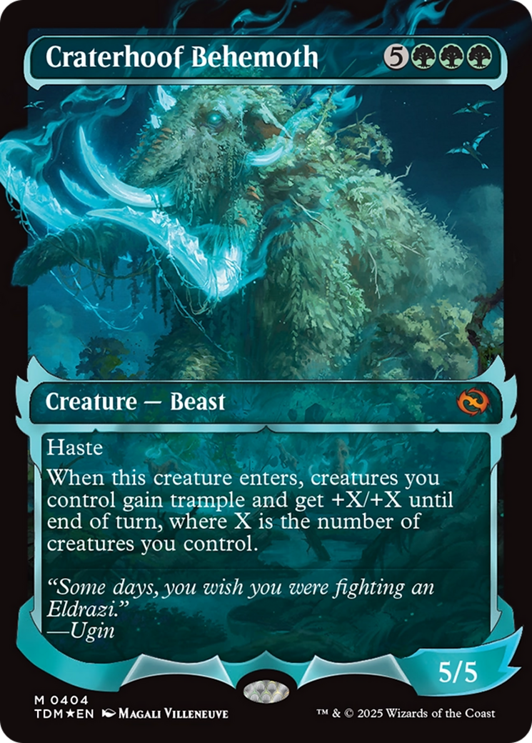 Craterhoof Behemoth (Showcase) [Tarkir: Dragonstorm] | Exor Games New Glasgow