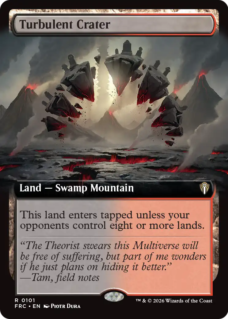 Turbulent Crater (Extended Art) [Reality Fracture Commander] | Exor Games New Glasgow