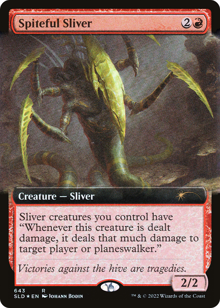 Spiteful Sliver (Extended Art) [Secret Lair Drop Promos] | Exor Games New Glasgow