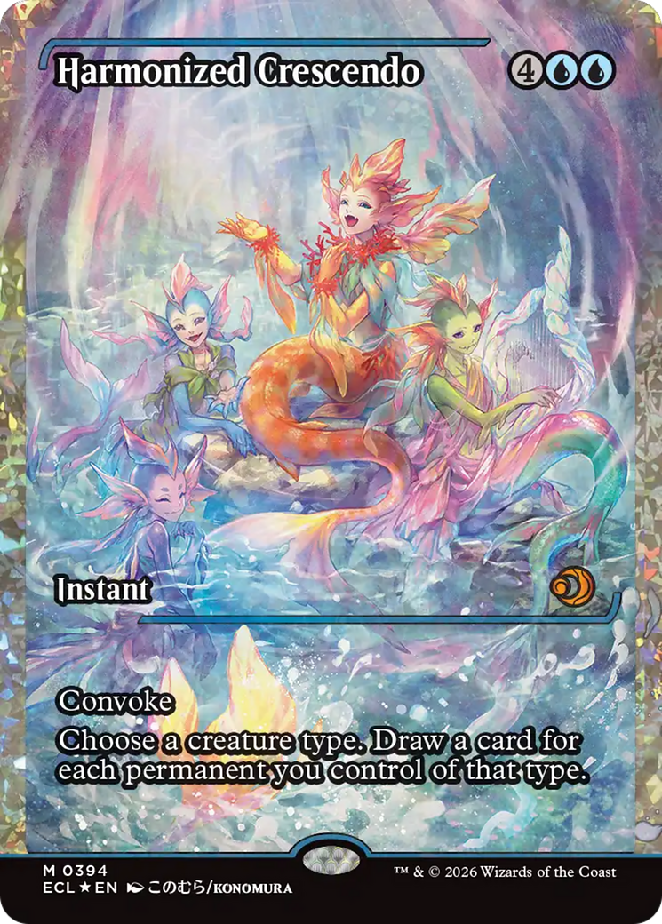 Harmonized Crescendo (0394) (Showcase) (Fracture Foil) [Lorwyn Eclipsed] | Exor Games New Glasgow