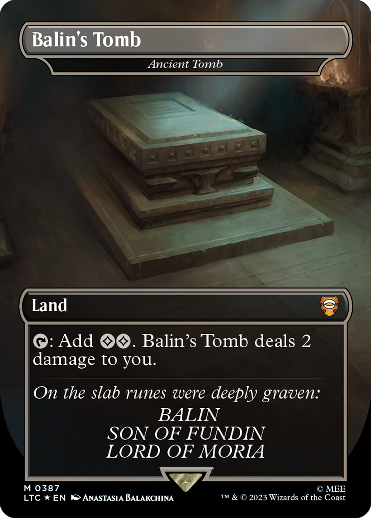 Balin's Tomb - Ancient Tomb (Surge Foil Realms and Relics) [The Lord of the Rings: Tales of Middle-Earth Commander] | Exor Games New Glasgow