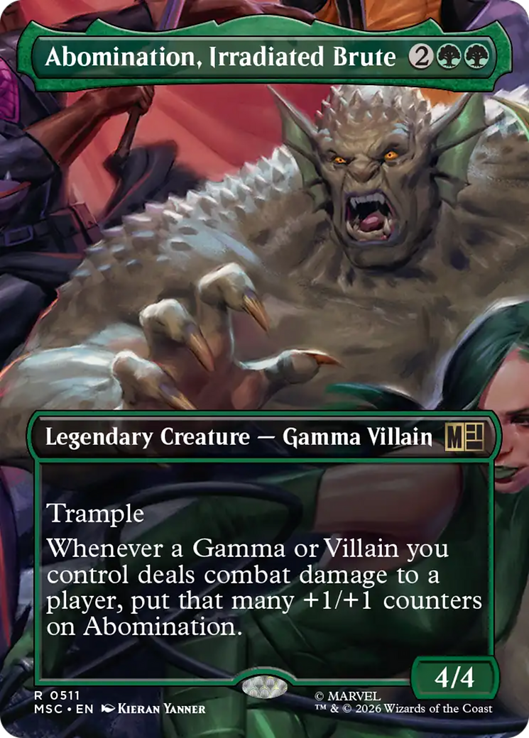 Abomination, Irradiated Brute (Borderless) [Marvel Super Heroes Commander] | Exor Games New Glasgow