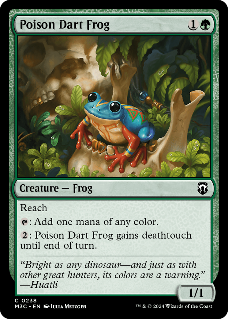 Poison Dart Frog (Ripple Foil) [Modern Horizons 3 Commander] | Exor Games New Glasgow