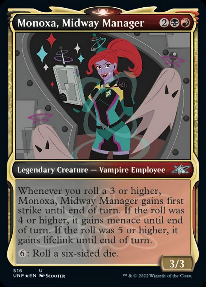 Monoxa, Midway Manager (Showcase) (Galaxy Foil) [Unfinity] | Exor Games New Glasgow