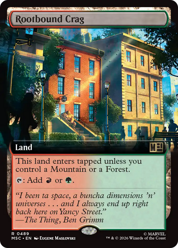 Rootbound Crag (Extended Art) [Marvel Super Heroes Commander] | Exor Games New Glasgow