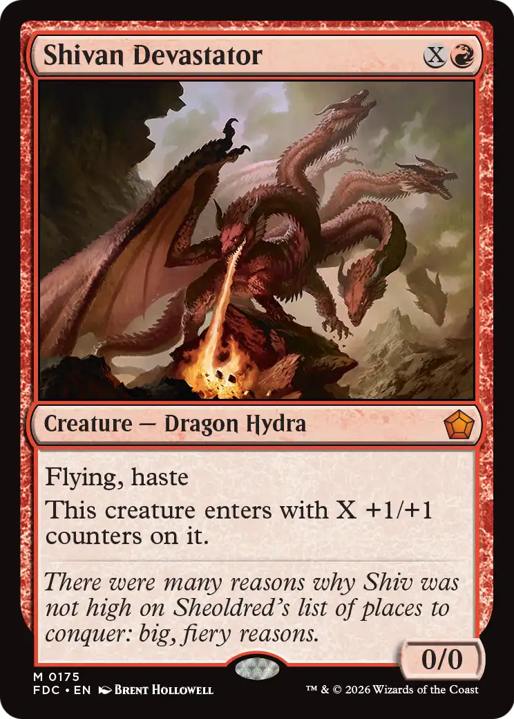Shivan Devastator [Foundations Commander] | Exor Games New Glasgow