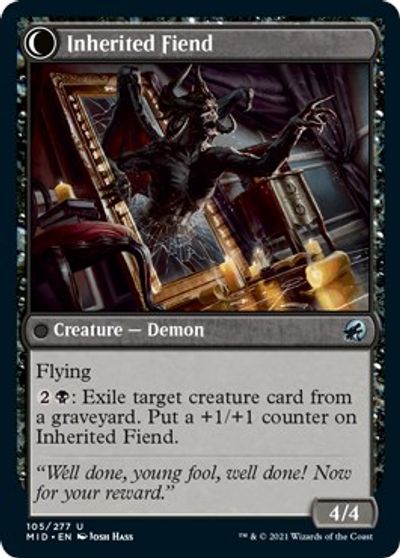 Heirloom Mirror // Inherited Fiend [Innistrad: Midnight Hunt] | Exor Games New Glasgow