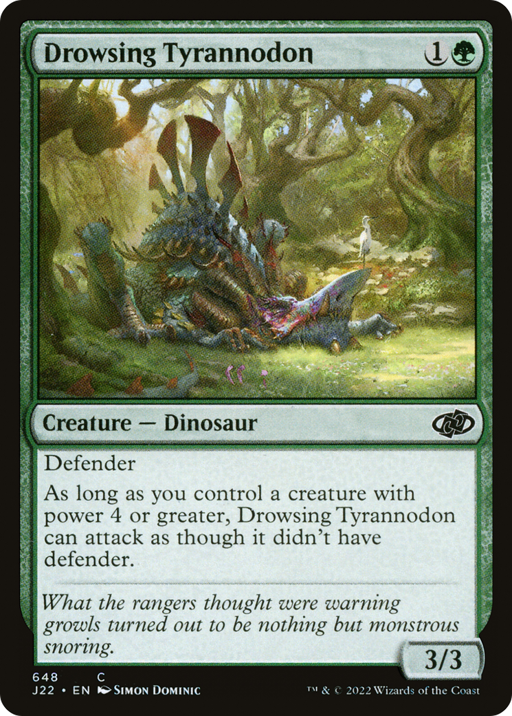 Drowsing Tyrannodon [Jumpstart 2022] | Exor Games New Glasgow