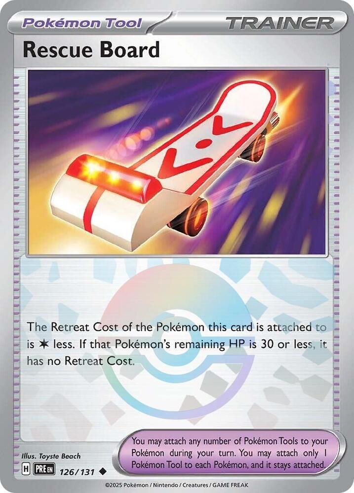 Rescue Board (126/131) (Poke Ball Pattern) [Scarlet & Violet: Prismatic Evolutions] | Exor Games New Glasgow
