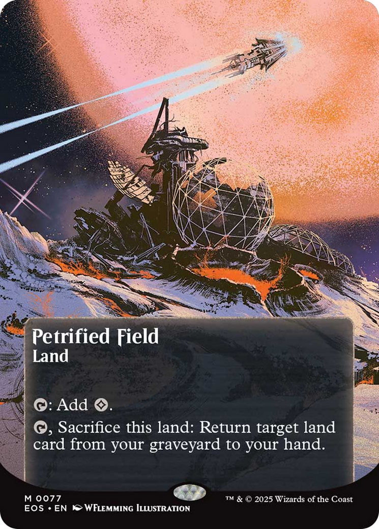 Petrified Field (0077) (Borderless) [Edge of Eternities: Stellar Sights] | Exor Games New Glasgow