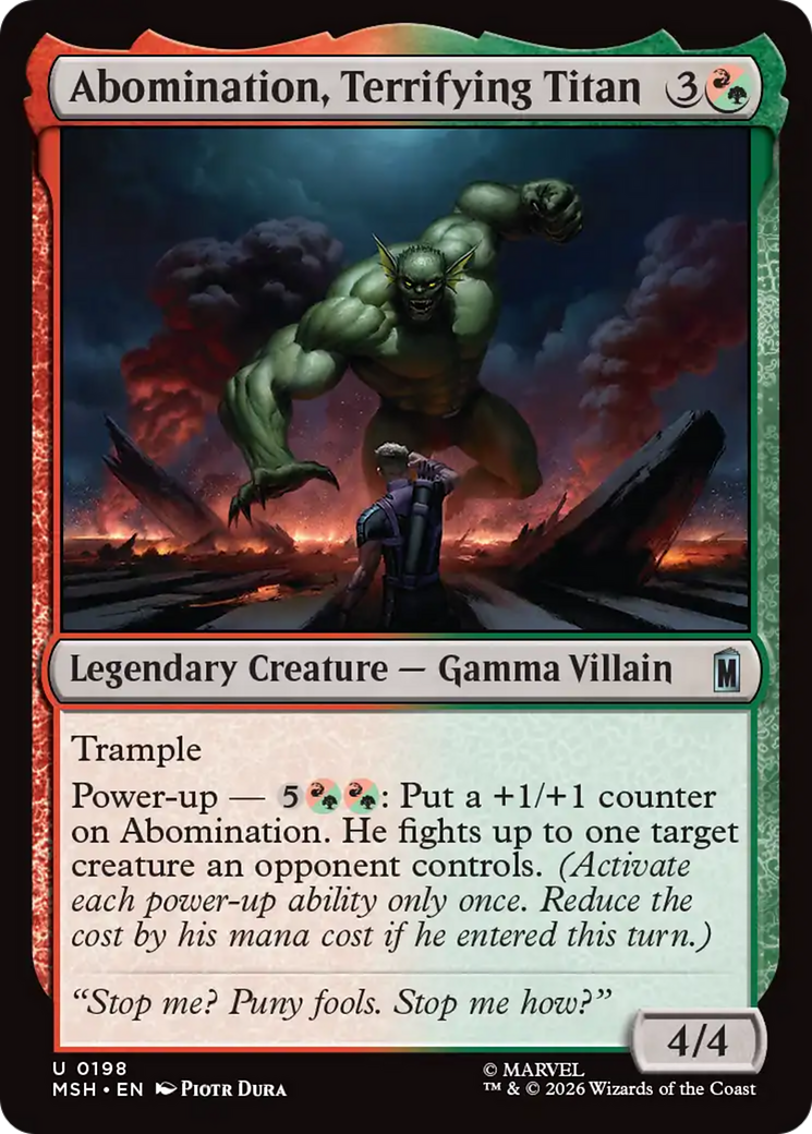 Abomination, Terrifying Titan [Marvel Super Heroes] | Exor Games New Glasgow