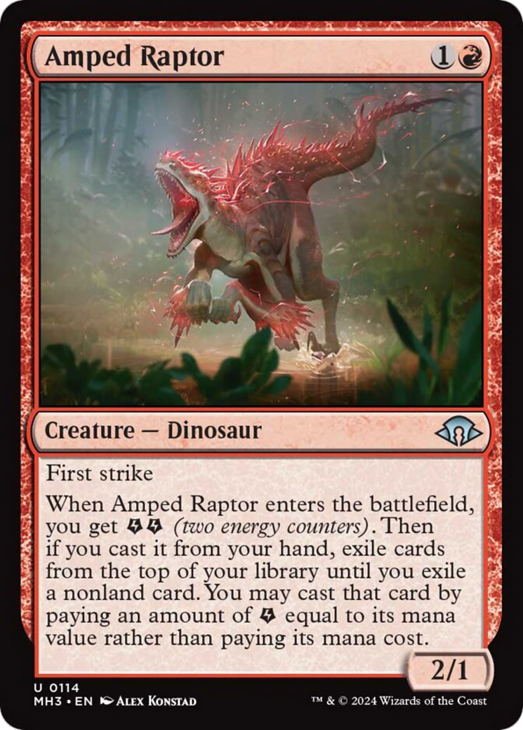 Amped Raptor [Modern Horizons 3] | Exor Games New Glasgow