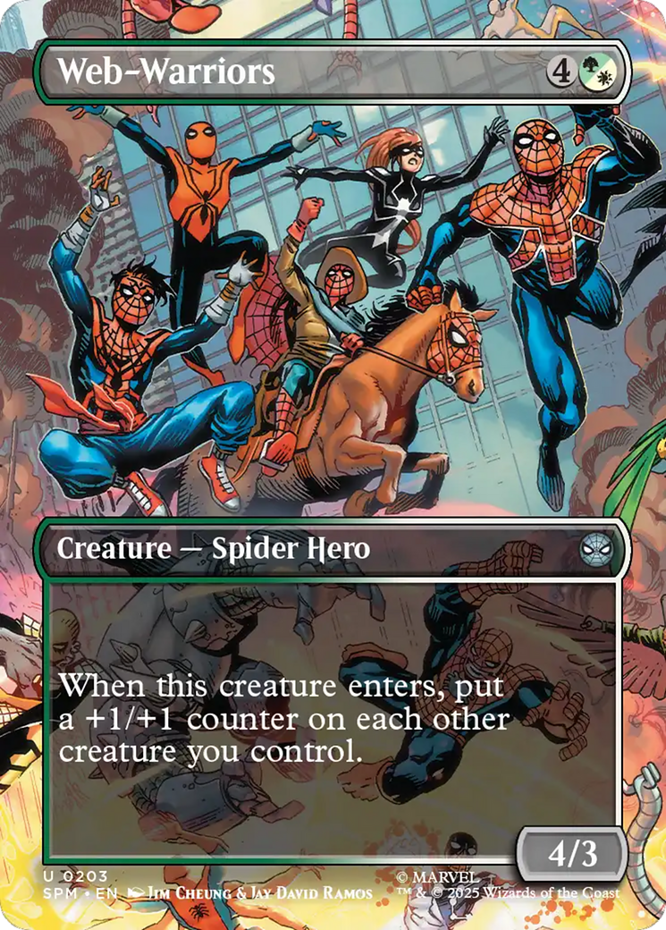 Web-Warriors (Borderless) [Marvel's Spider-Man] | Exor Games New Glasgow